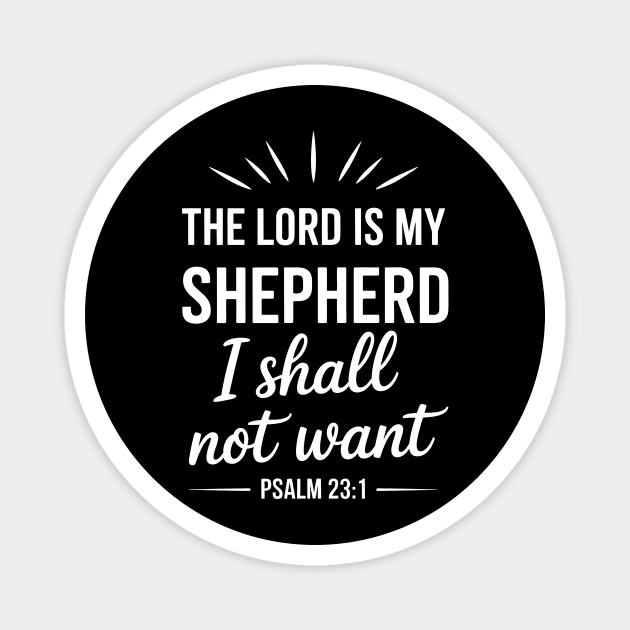 Psalm 23:1 Bible Verse Magnet by Rachel's Store 6